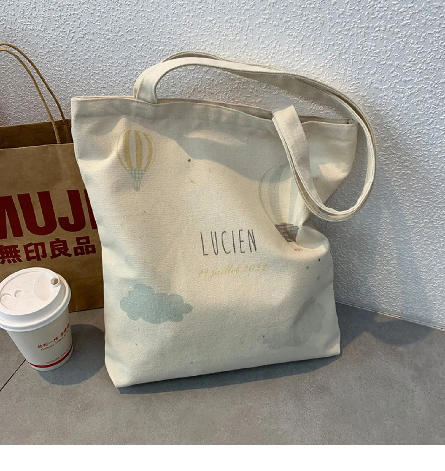 2022 Canvas Tote Bag Large Capacity Female College Students — feature 17