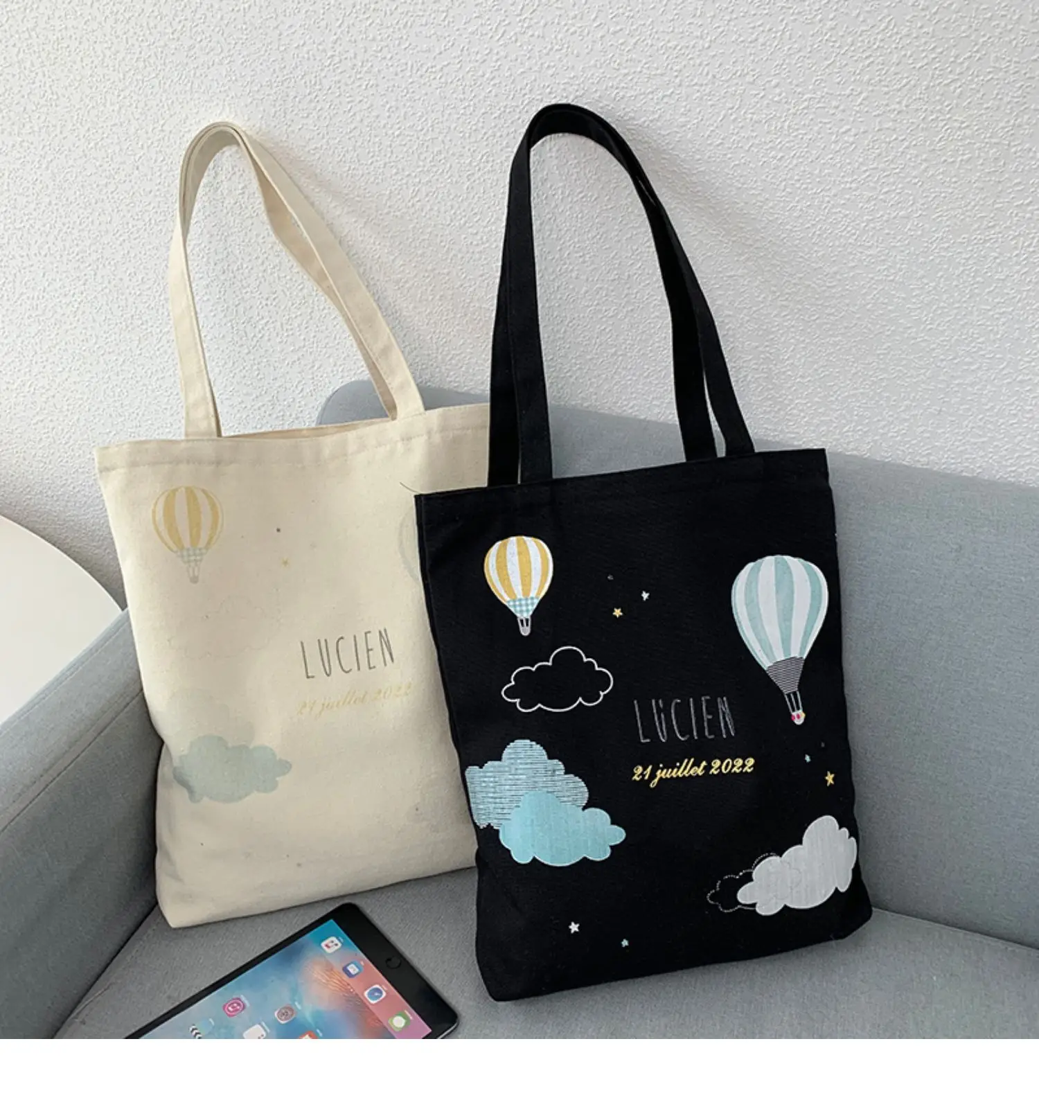 2022 Canvas Tote Bag Large Capacity Female College Students — feature 19