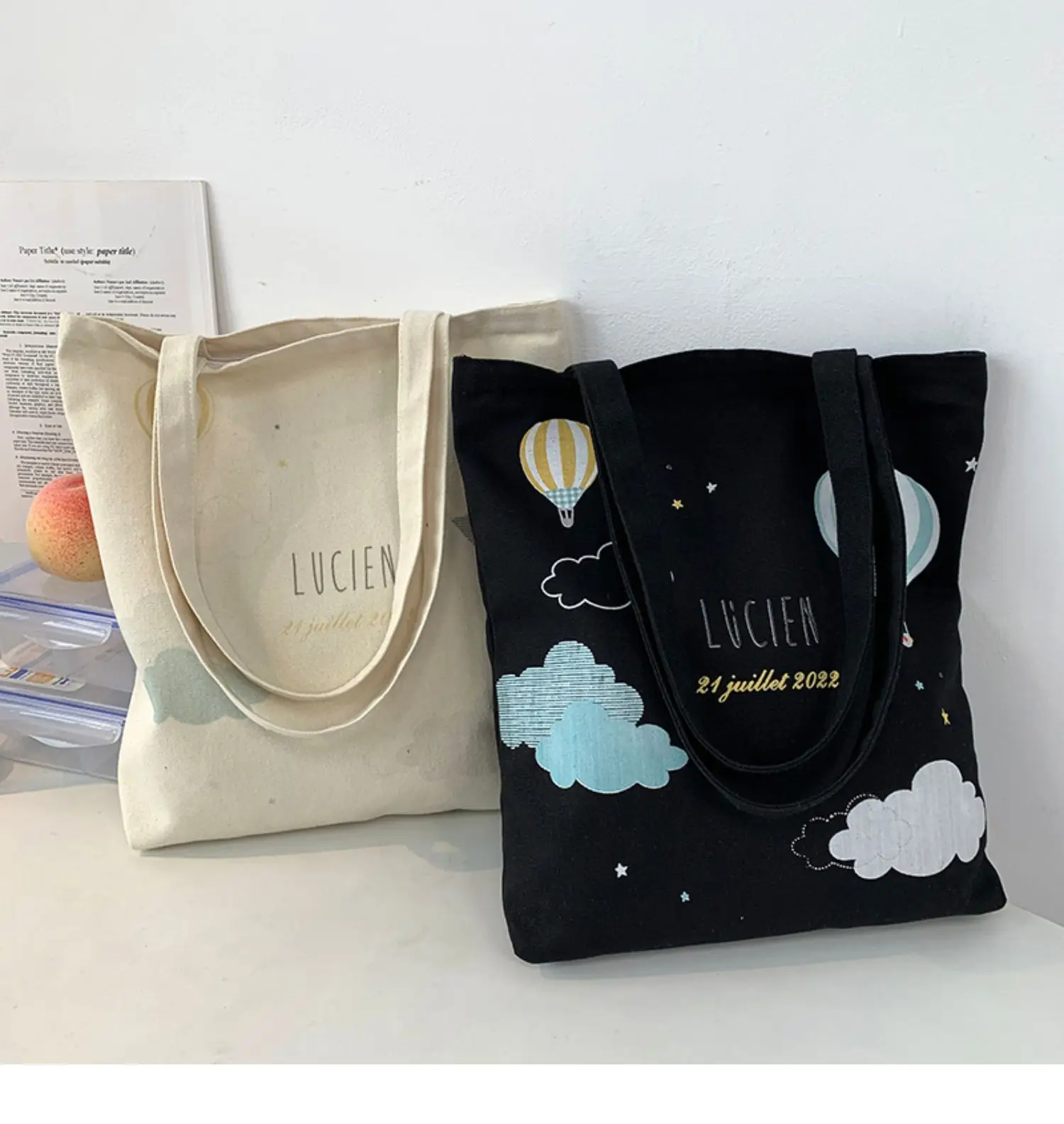 2022 Canvas Tote Bag Large Capacity Female College Students — feature 22