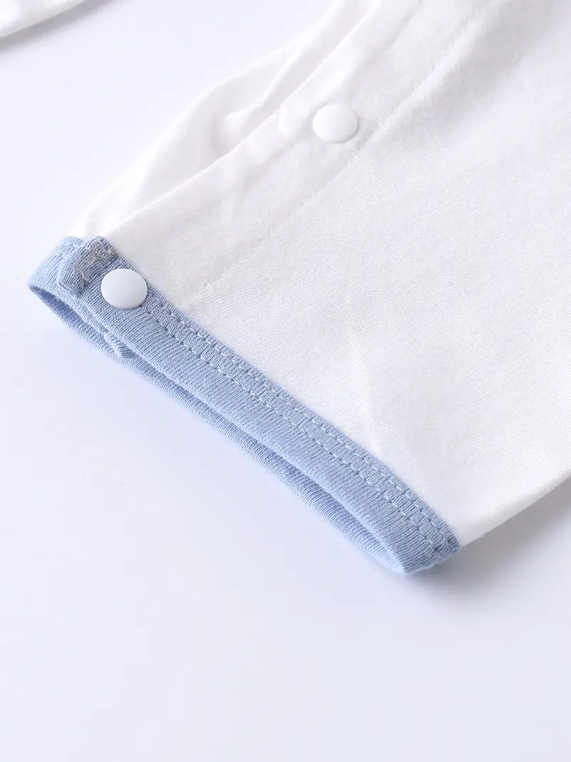 White Cotton Baby Jumpsuit Summer Pajamas - Image 12