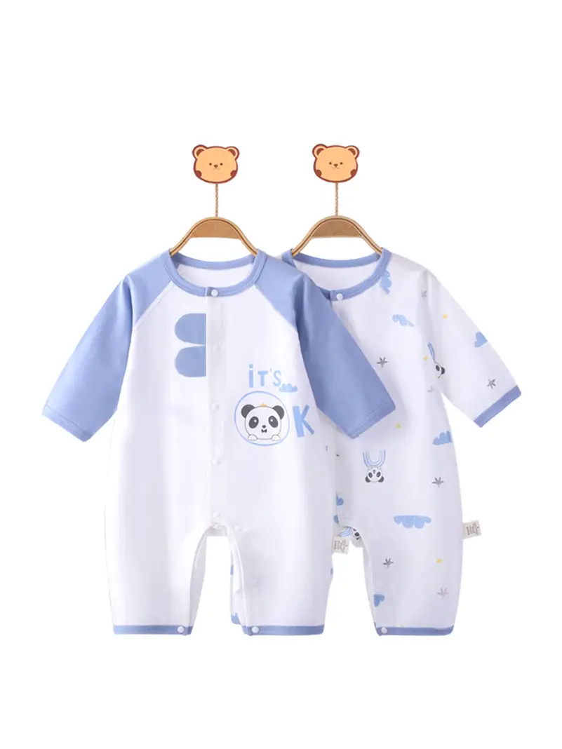 White Cotton Baby Jumpsuit Summer Pajamas - Image 15