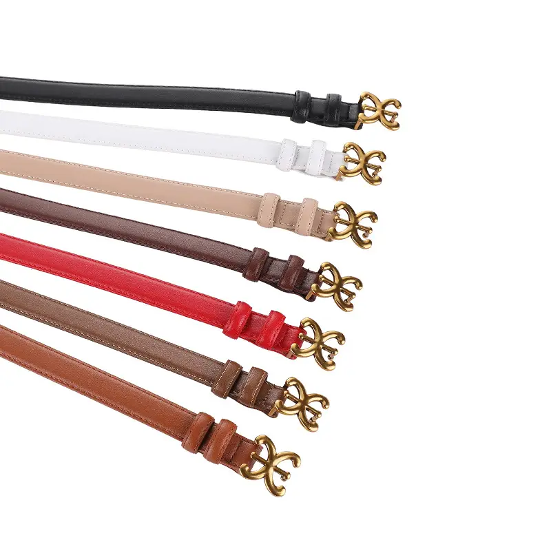 Brown Genuine Leather Vintage Belt for Women - Image 10