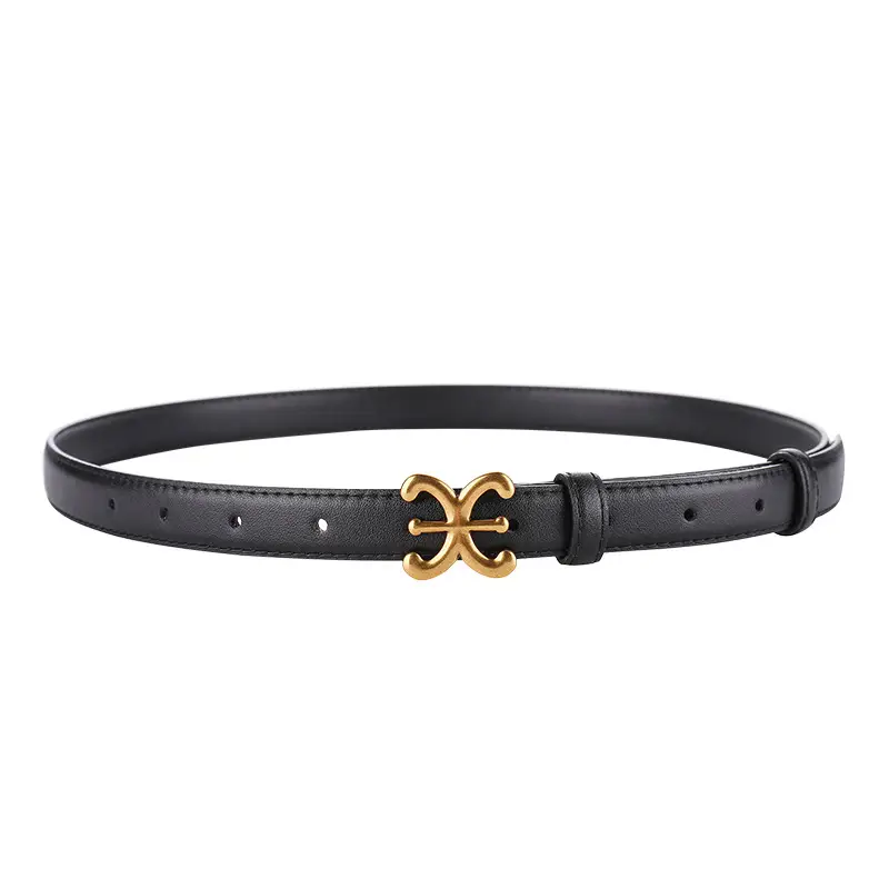 Brown Genuine Leather Vintage Belt for Women - Image 2