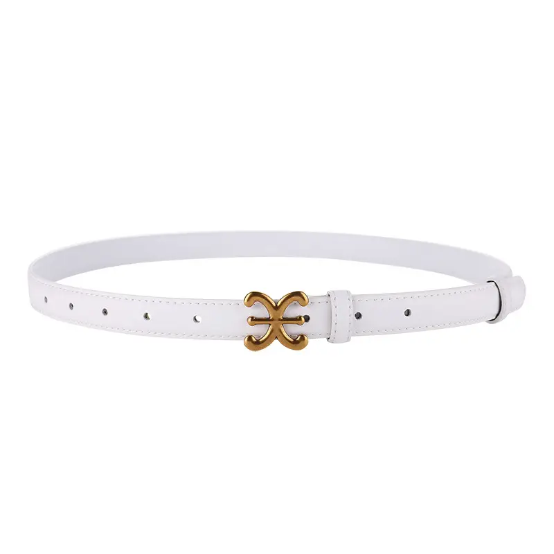 Brown Genuine Leather Vintage Belt for Women - Image 3
