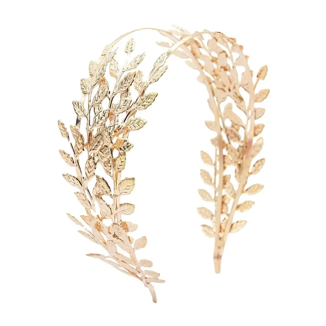 European American Cross Border Baroque Leaf Hair Hoop
