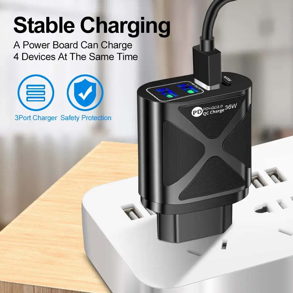 36W PD Dual USB Charger with Over Protection - Image 4