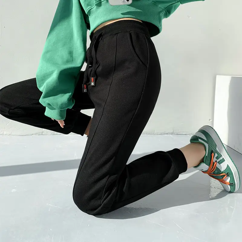 Women Grey Harem Pants Loose Thin Carrot Pants Plus Size - Image 3