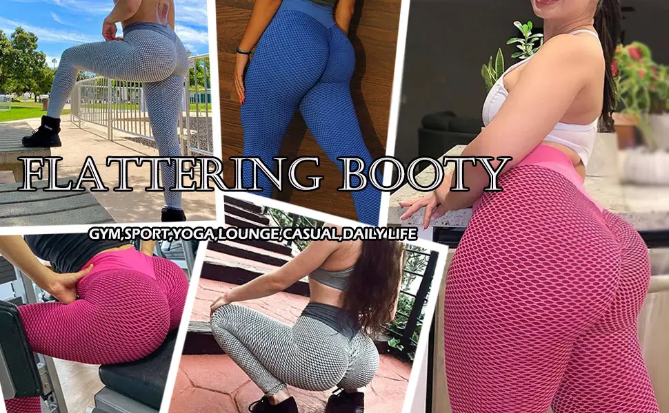 Women's Honeycomb Yoga Pants Butt-Lifting Fit — feature 10