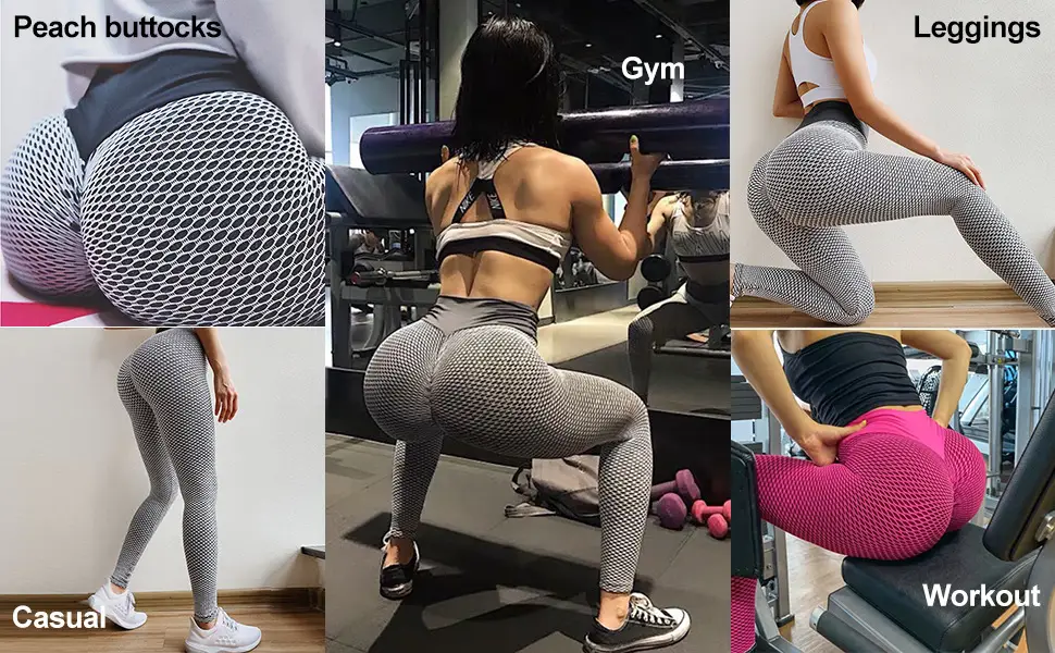 Women's Honeycomb Yoga Pants Butt-Lifting Fit — feature 11