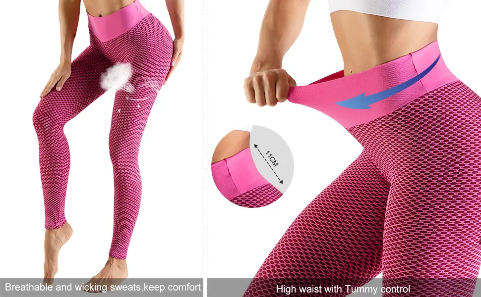 Women's Honeycomb Yoga Pants Butt-Lifting Fit — feature 14