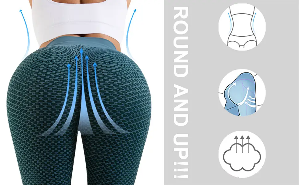 Women's Honeycomb Yoga Pants Butt-Lifting Fit — feature 15
