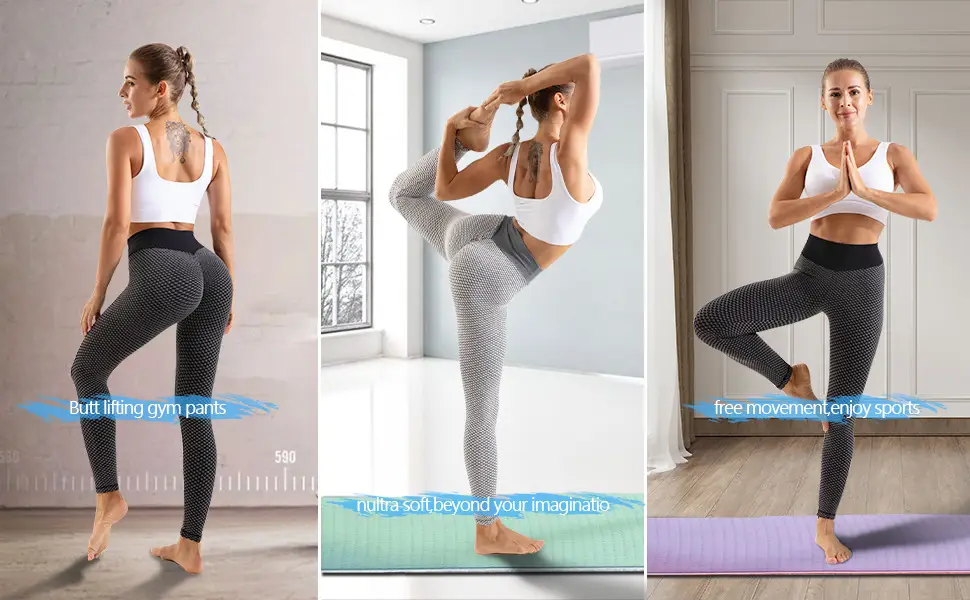 Women's Honeycomb Yoga Pants Butt-Lifting Fit — feature 8
