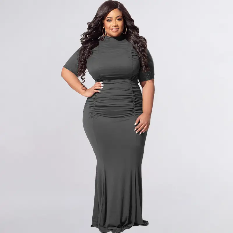 Black Plus Size Two-Piece Suit for Women - Image 3