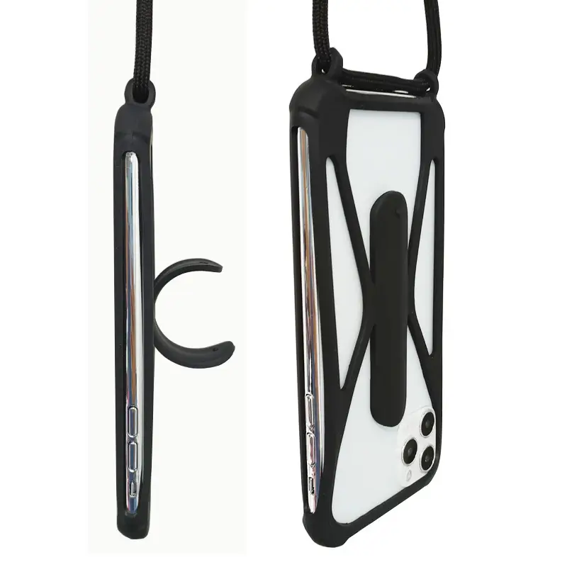 Universal Silicone Phone Case with Crossbody Strap - Image 20