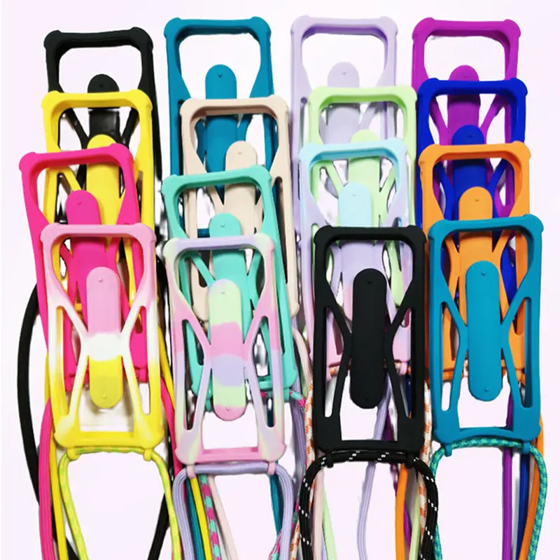 Universal Silicone Phone Case with Crossbody Strap - Image 21