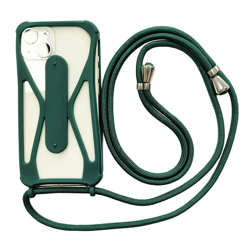 Universal Silicone Phone Case with Crossbody Strap - Image 12