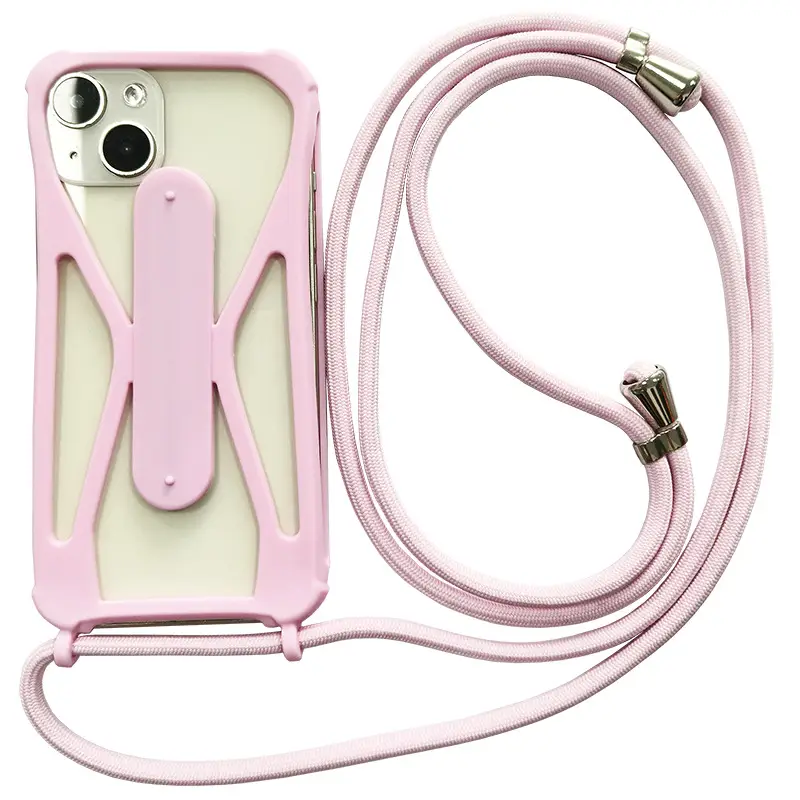 Universal Silicone Phone Case with Crossbody Strap - Image 13