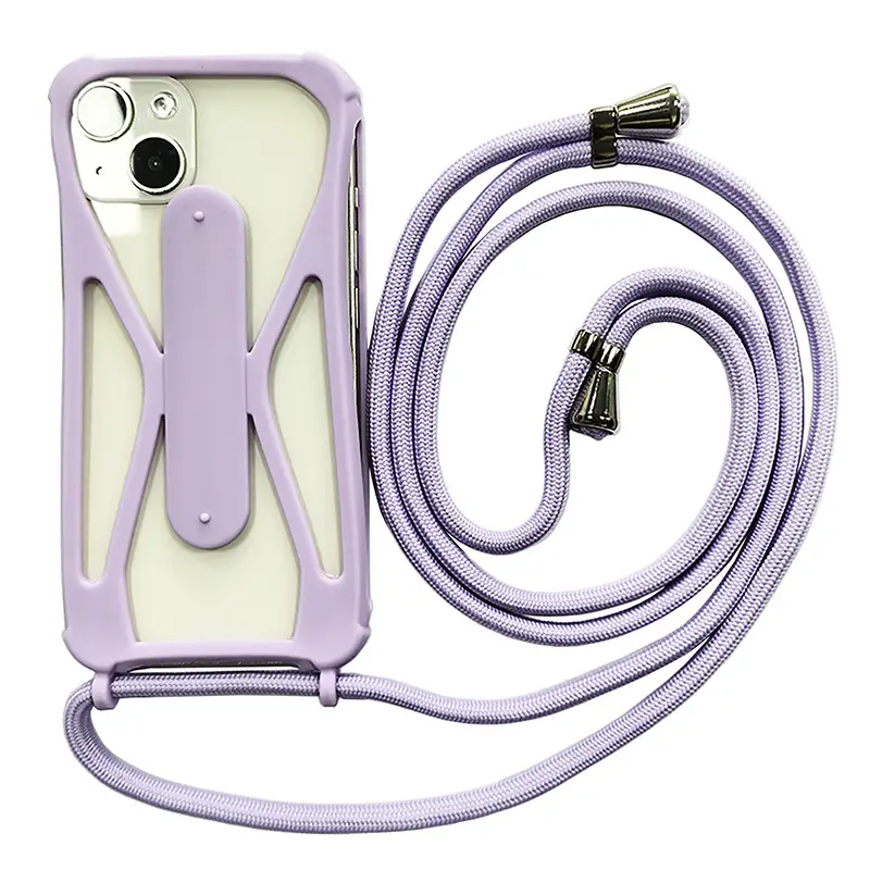 Universal Silicone Phone Case with Crossbody Strap - Image 14