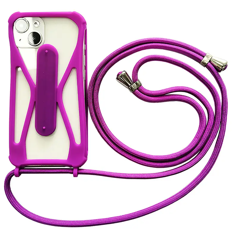 Universal Silicone Phone Case with Crossbody Strap - Image 15