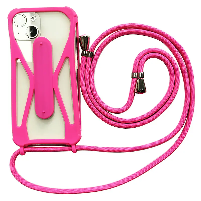 Universal Silicone Phone Case with Crossbody Strap - Image 16