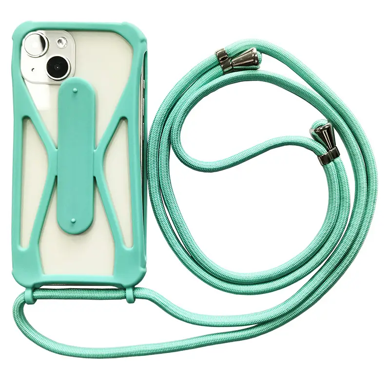Universal Silicone Phone Case with Crossbody Strap - Image 3