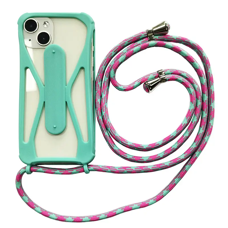 Universal Silicone Phone Case with Crossbody Strap - Image 4