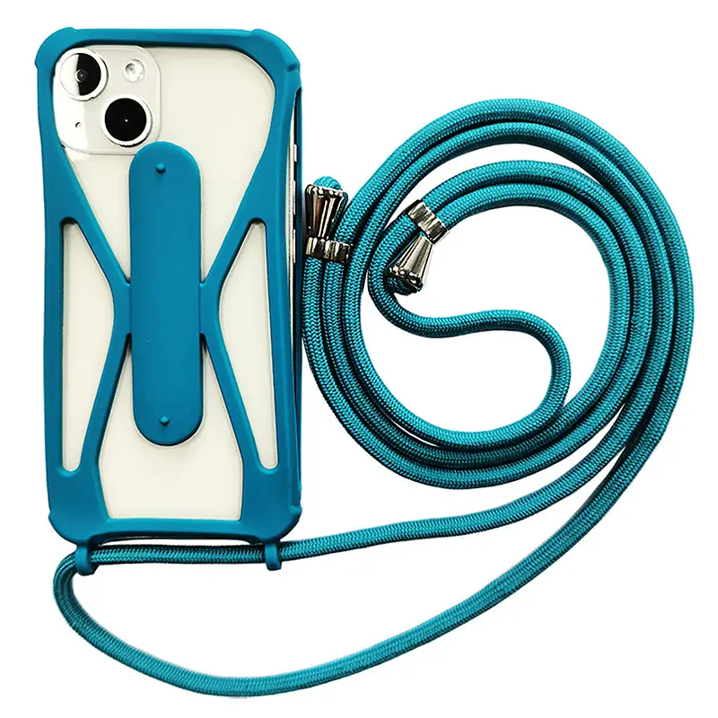 Universal Silicone Phone Case with Crossbody Strap - Image 5