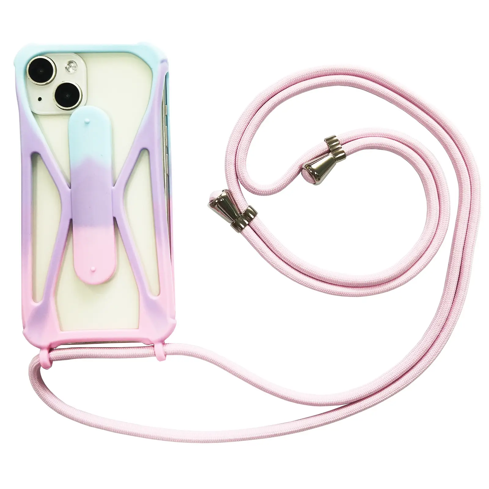 Universal Silicone Phone Case with Crossbody Strap - Image 8