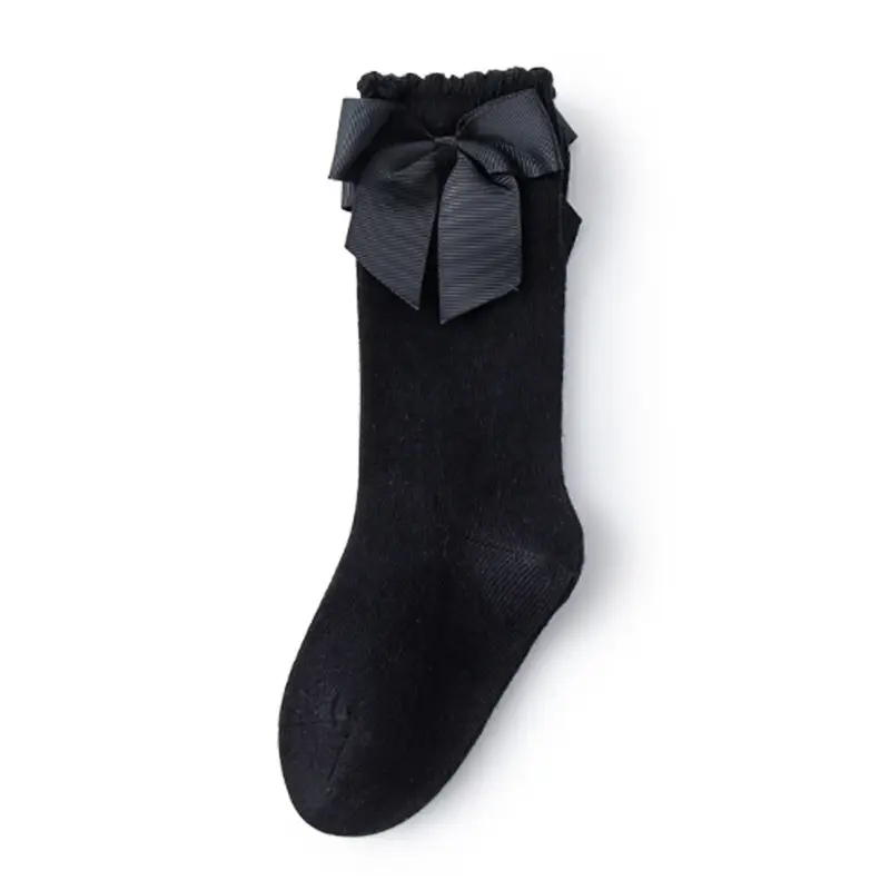 New Style Calf Socks for Girls Pink Bow Bow