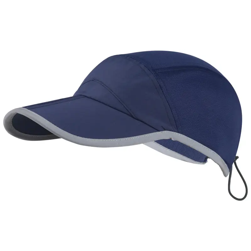 Men's Camo Running Cap Lightweight Breathable Black - Image 2