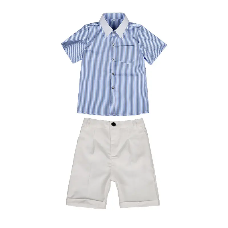 Boys' Pink Striped Short Sleeve Shirt for Baby Show