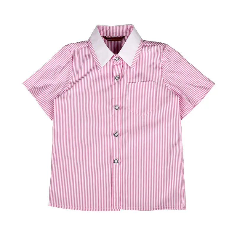 Boys' Pink Striped Short Sleeve Shirt for Baby Show