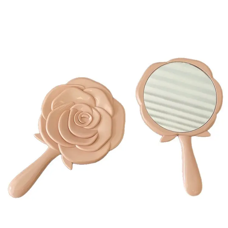 Portable Mini Makeup Mirror Rose Design for Girls - Image 5