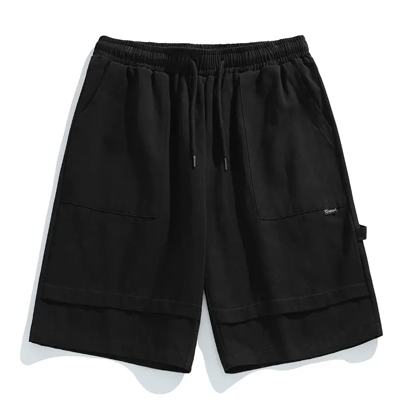 Helu Men's Black Cargo Shorts 2025 Summer - Image 2