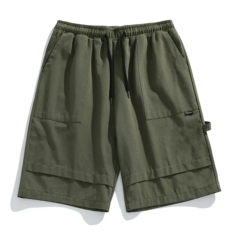 Helu Men's Black Cargo Shorts 2025 Summer - Image 3