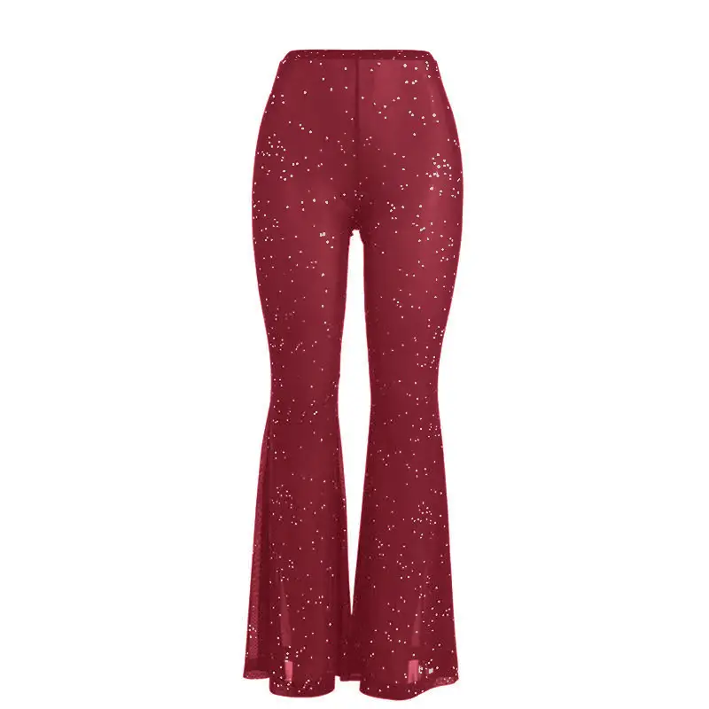 Blue Starry Flare Pants for Women 2024 - Image 2