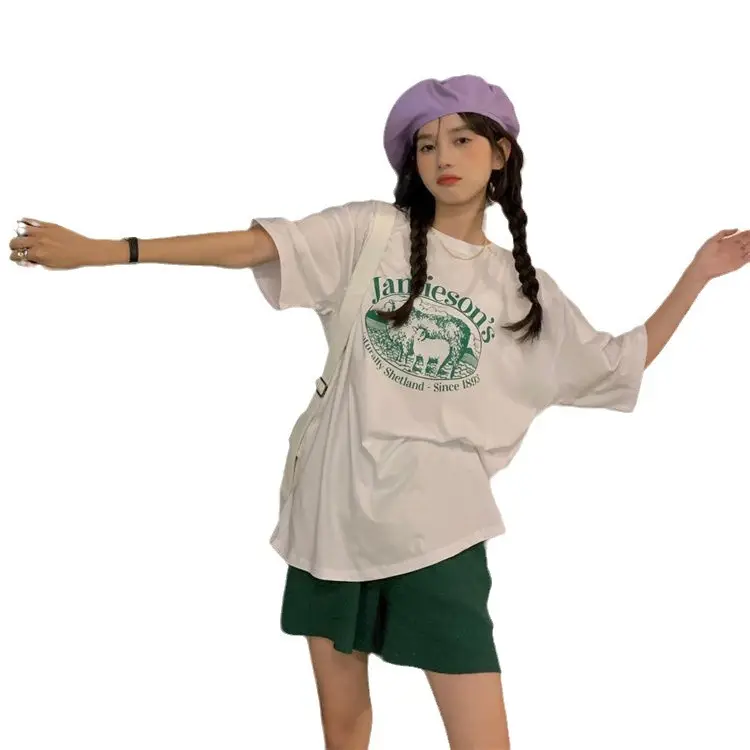 2025 Summer Salt T-Shirt Female Korean Style Loose Fit - Image 9