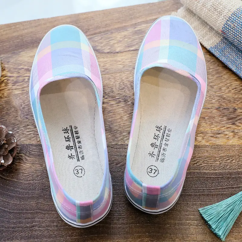 2026 Old Beijing Cloth Shoes with Non-Slip Soft Rubber Soles, Versatile Canvas Shoes for Women, Casual Slip-On Shoes - Image 5