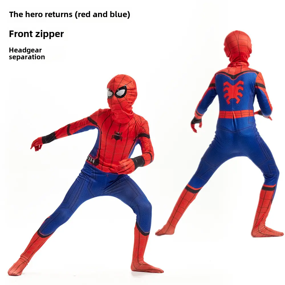 Spider-Man Red Venom Miles Jump Suit Kids Halloween Costume