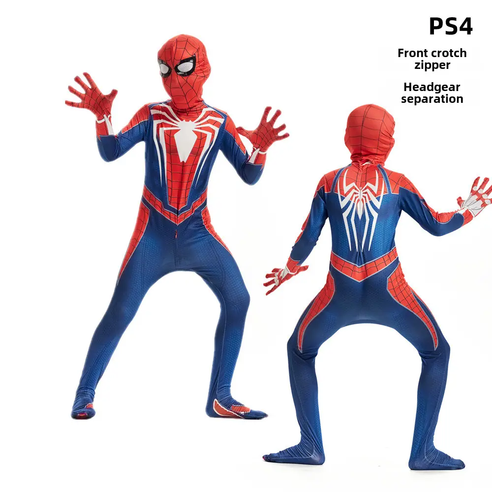 Spider-Man Red Venom Miles Jump Suit Kids Halloween Costume