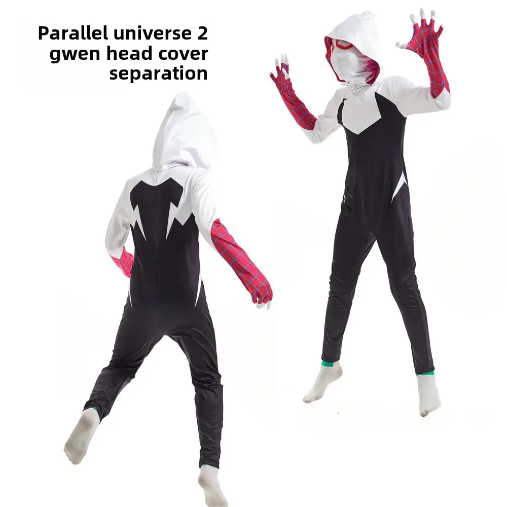 Spider-Man Red Venom Miles Jump Suit Kids Halloween Costume