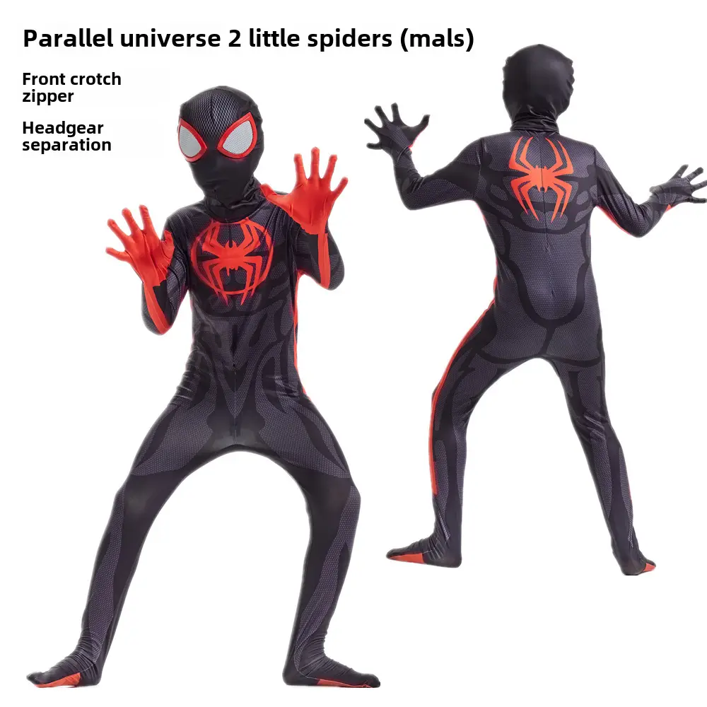 Spider-Man Red Venom Miles Jump Suit Kids Halloween Costume