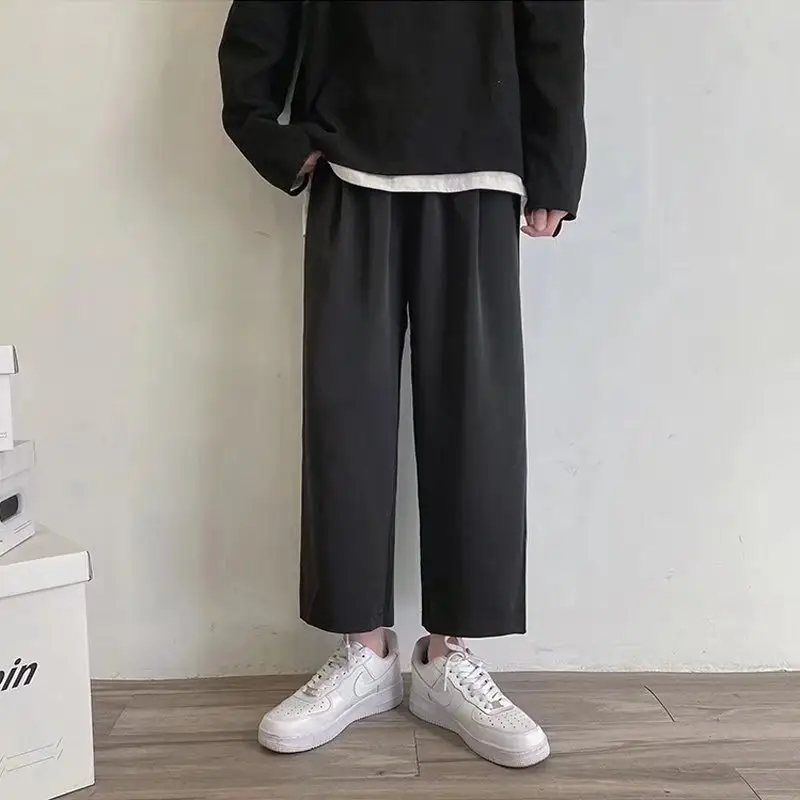 Men's Summer Thin Hong Kong-style Pants White Loose Ankle - Image 2