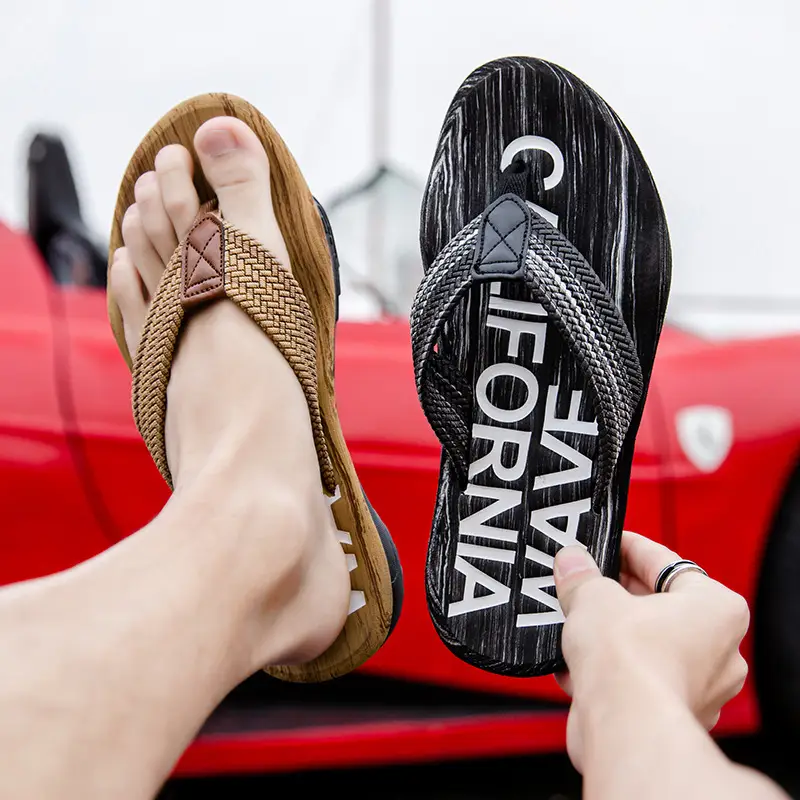 2025 New Style Cross-Brand Flip Flops Black Sandals