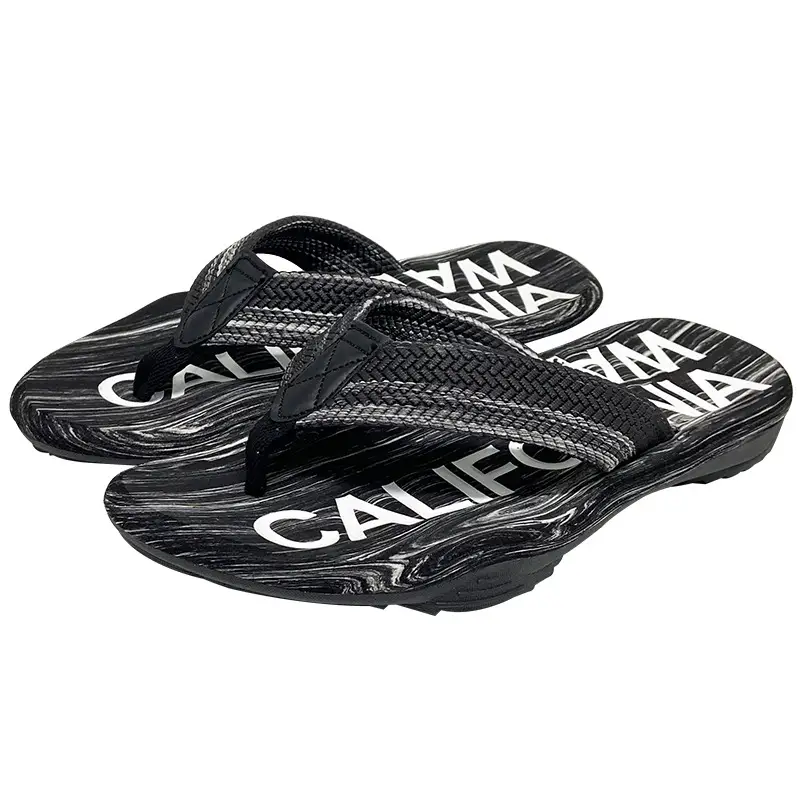 2025 New Style Cross-Brand Flip Flops Black Sandals