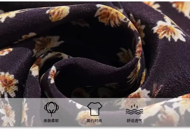Women's Chiffon Floral Long Sleeve Jacket Summer Thailand — feature 6