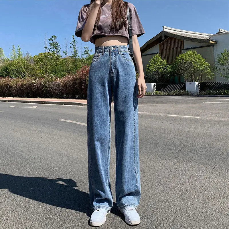 White Wide Leg Pants Slim Fit for Women - Image 4