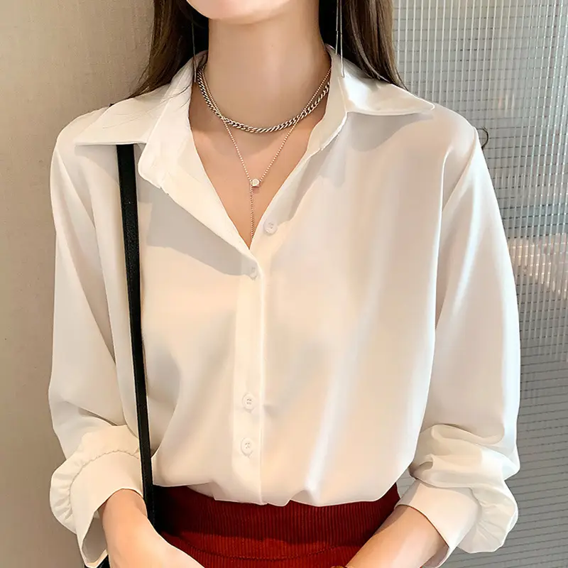 Women's Light Blue Long Sleeve Shirt Early Autumn 2025 - Image 6