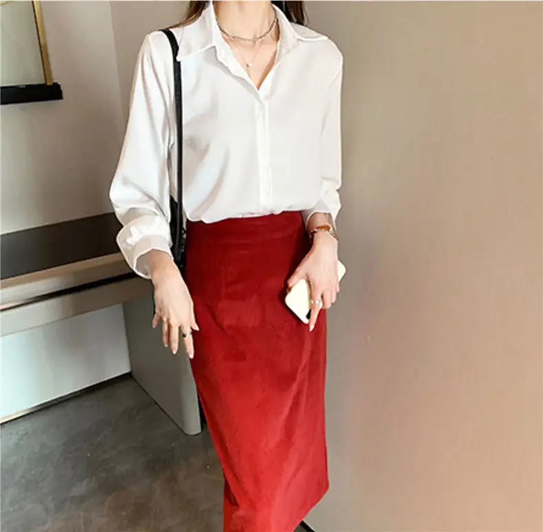Women's Light Blue Long Sleeve Shirt Early Autumn 2025 — feature 10