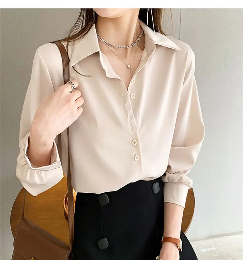 Women's Light Blue Long Sleeve Shirt Early Autumn 2025 — feature 20